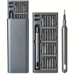 25 in 1 mini screwdriver set, flat head and cross shaped small screwdrivers,